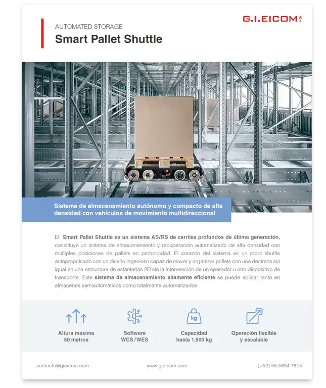 Folleto Smart Pallet Shuttle | GIEICOM